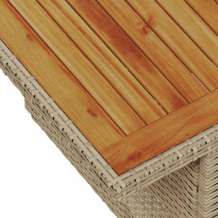 Trädgårdsoffset med lagring 5 pcs Beige Poly rattan