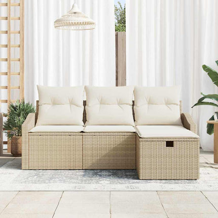 Soffset 4 st Beige konstrotting