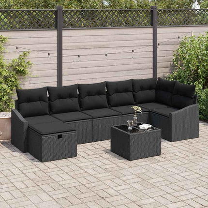 Soffset med kudde med lagring 8 pcs konstrotting