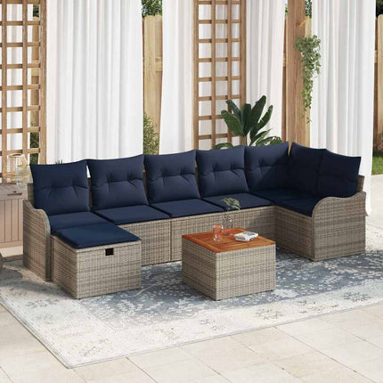 Trädgårdsoffset 8 st Grå konstrotting
