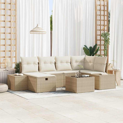 Soffset med kudde 7 pcs konstrotting