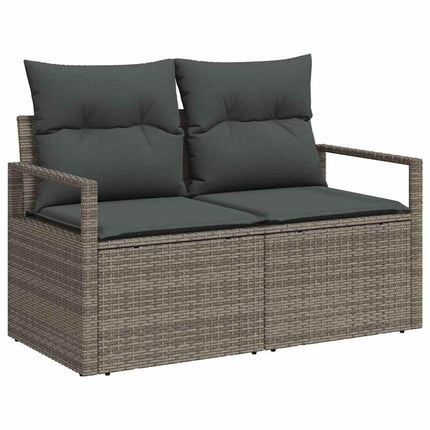 Trädgårdsoffset 7 pcs Grå konstrotting