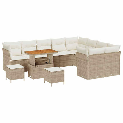 Trädgårdsoffset 12 st Beige konstrotting