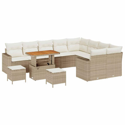 Trädgårdsoffset 12 st Beige konstrotting