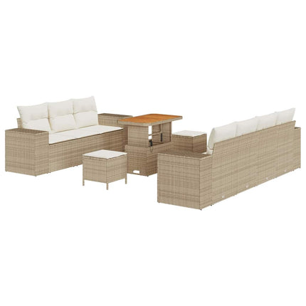 Trädgårdsoffset 10 st Beige konstrotting