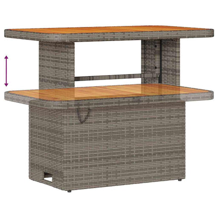 Trädgårdsoffset med kudde 13 pcs Grå konstrotting