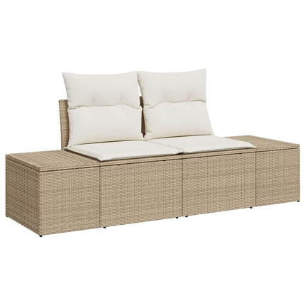 Trädgårdsoffset 10 st Beige konstrotting