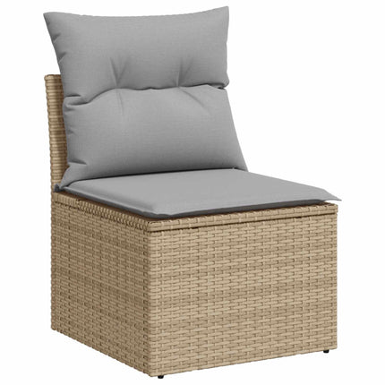 Trädgårdsoffset 12 pcs Beige konstrotting