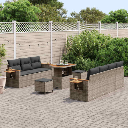 Trädgårdsoffset 10 pcs Grå konstrotting