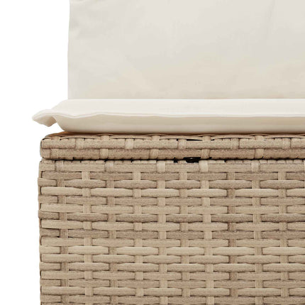 Trädgårdsoffset 8 st 7-Antal sittplatser Beige och gräddfärgad