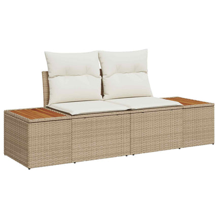 Trädgårdsoffset 8 st 7-Antal sittplatser Beige och gräddfärgad