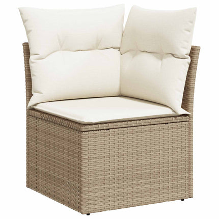 Trädgårdsoffset 8 st 7-Antal sittplatser Beige och gräddfärgad