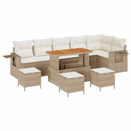 Trädgårdsoffset 12 st Beige och gräddfärgad konstrotting