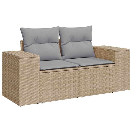 Trädgårdsoffset 8 st 7-Antal sittplatser Beige och Ljusgrå