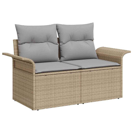 Trädgårdsoffset 9 st 8-Antal sittplatser Beige och Ljusgrå