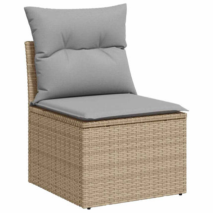 Trädgårdsoffset 8 st 7-Antal sittplatser Beige och Ljusgrå