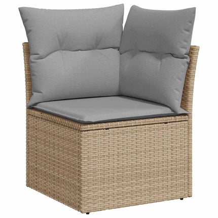 Trädgårdsoffset 8 st 7-Antal sittplatser Beige och Ljusgrå