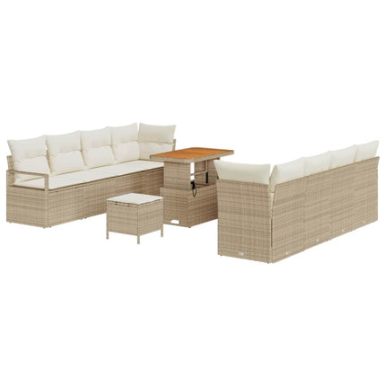 Trädgårdsoffset med kudde Beige och gräddfärgad 90 x 55 x 71 cm