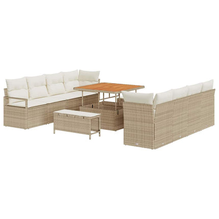 Trädgårdsoffset Beige och gräddfärgad 100 x 100 x 71 cm