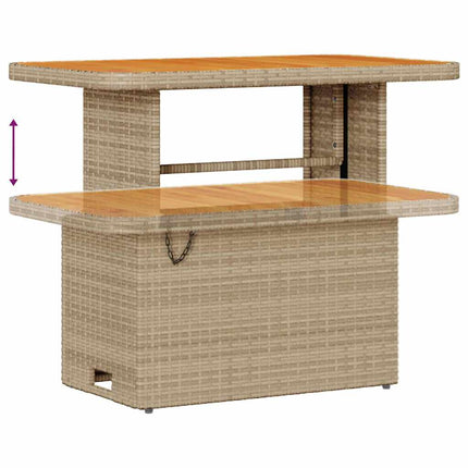Trädgårdsoffset med kudde med lagring 8 pcs Beige och Ljusgrå