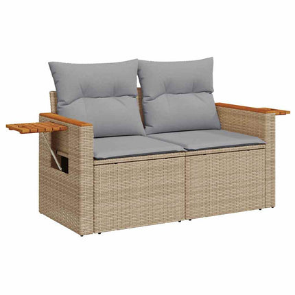 Trädgårdsoffset 9 st 8-Antal sittplatser Beige och Ljusgrå