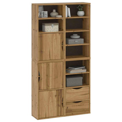Sidoskåp 4 st "ODDA" 40x24x79 cm massivt trä furu