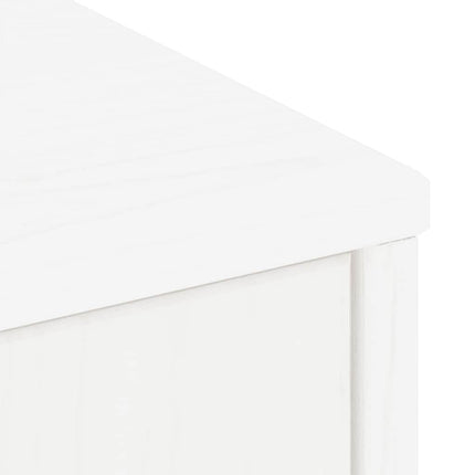 Sidoskåp 5 st "ODDA" vit 40x24x79 cm massivt trä furu