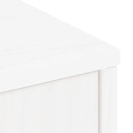 Sidoskåp 5 st "ODDA" vit 40x24x79 cm massivt trä furu
