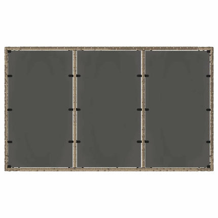 Trädgårdsmöbelset 5 pcs Grå konstrotting