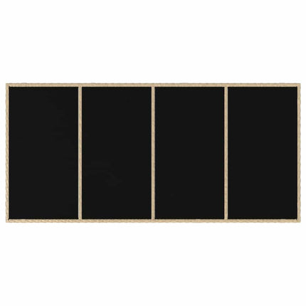 Trädgårdsmöbelset 9 st Beige konstrotting