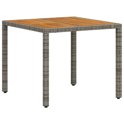 Trädgårdsmöbelset 5 pcs Grå och Brun konstrotting