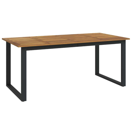 Trädgårdsmöbelset 7 pcs Grå Massivt Akaciaträ