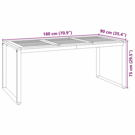 Trädgårdsmöbelset 7 pcs Beige och brun konstrotting