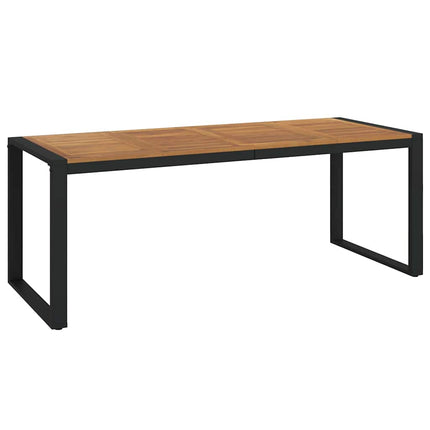 Trädgårdsmöbelset 9 pcs Grå och Brun konstrotting
