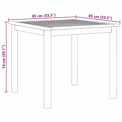 Trädgårdsmöbelset 3 pcs Beige Massivt Akaciaträ