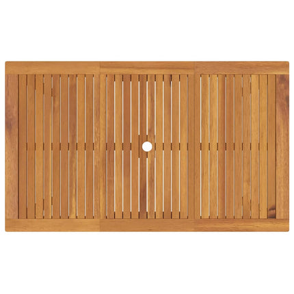 Trädgårdsmöbelset 5 pcs Grå Massivt Akaciaträ