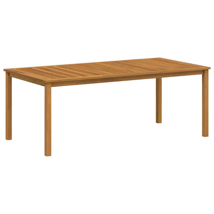 Trädgårdsmöbelset 7 pcs Svart Massivt Akaciaträ