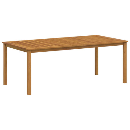 Trädgårdsmöbelset 9 pcs Svart Massivt Akaciaträ