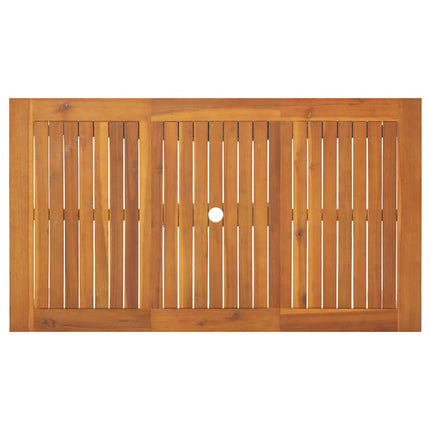 Trädgårdsmöbelset 5 pcs Grå Massivt Akaciaträ