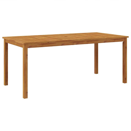 Trädgårdsmöbelset 7 pcs Svart Massivt Akaciaträ