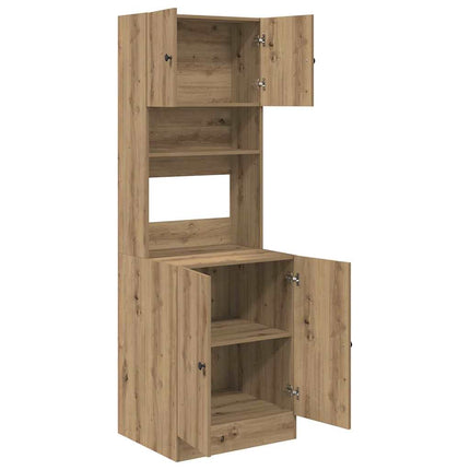 Köksbuffé med hylla med dörr 2 pcs Artisan Ek 60 x 50 x 180 cm