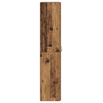 Kontorsskåp Gammalt trä 60 x 32 x 152,5 cm Konstruerat trä