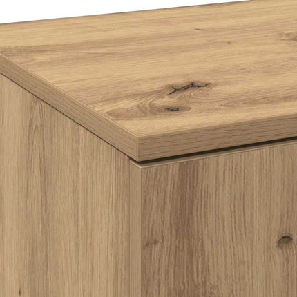 Högskåp artisan ek 80 x 35 x 180 cm Konstruerat trä
