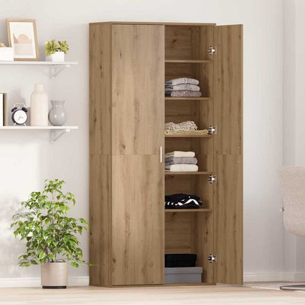 Högskåp artisan ek 80 x 35 x 180 cm Konstruerat trä