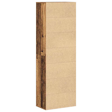 Highboard Gammalt trä 60 x 35 x 180 cm Konstruerat trä