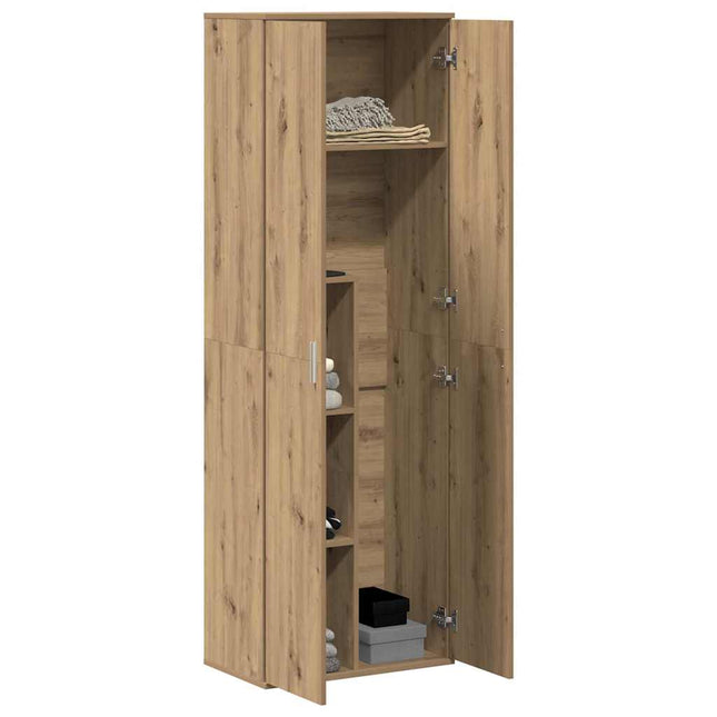 Highboard 60 x 35 x 180 cm Konstruerat trä artisan ek