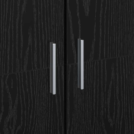 Highboard Svart ek 60 x 35 x 180 cm Konstruerat trä