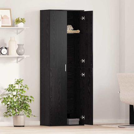 Highboard Svart ek 60 x 35 x 180 cm Konstruerat trä
