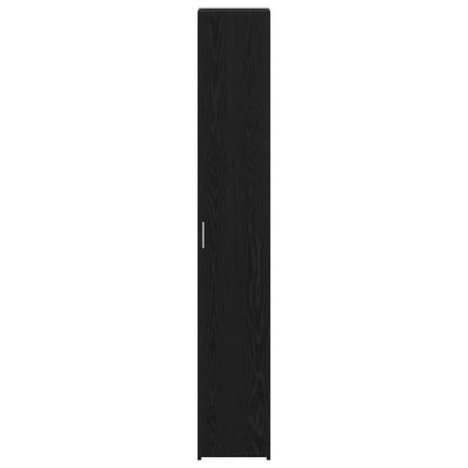 Skåp Svart Ek 30 x 42,5 x 185 cm