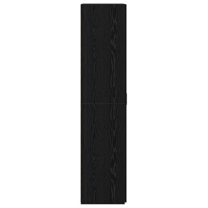 Skåp Svart Ek 70 x 42,5 x 185 cm